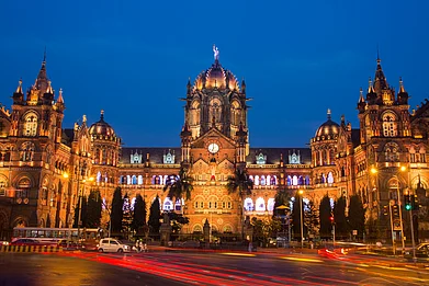 Mazur Travel on Shutterstock : The iconic Chatrapati Shivaji Terminus in Mumbai, India