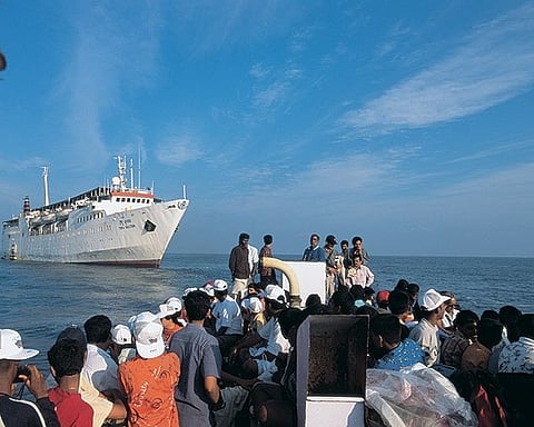 The largest of the cruisers is a teeming collective organism, the school excursion group