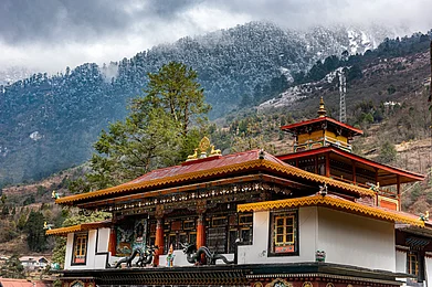 Shutterstock : The Lachung Monastery holds religious significance for the Buddhist community