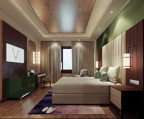 The hotel boasts 80 spacious rooms 