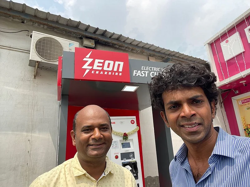 Reddy with Zeon founder Karthikeyan Palanisamy