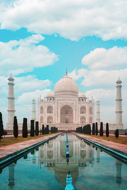 A view of the UNESCO site, Taj Mahal, Agra