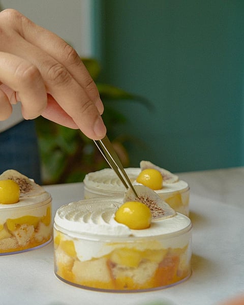 Mango and cream  dessert is Concu's summer special 