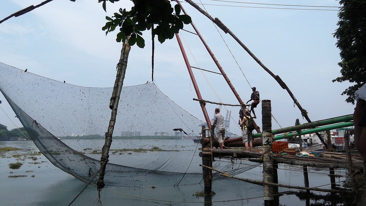 The Chinese fishing nets have been in use for the last 500 years 