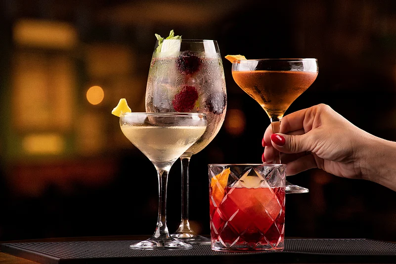 Drinks at a Christmas party (representative image)