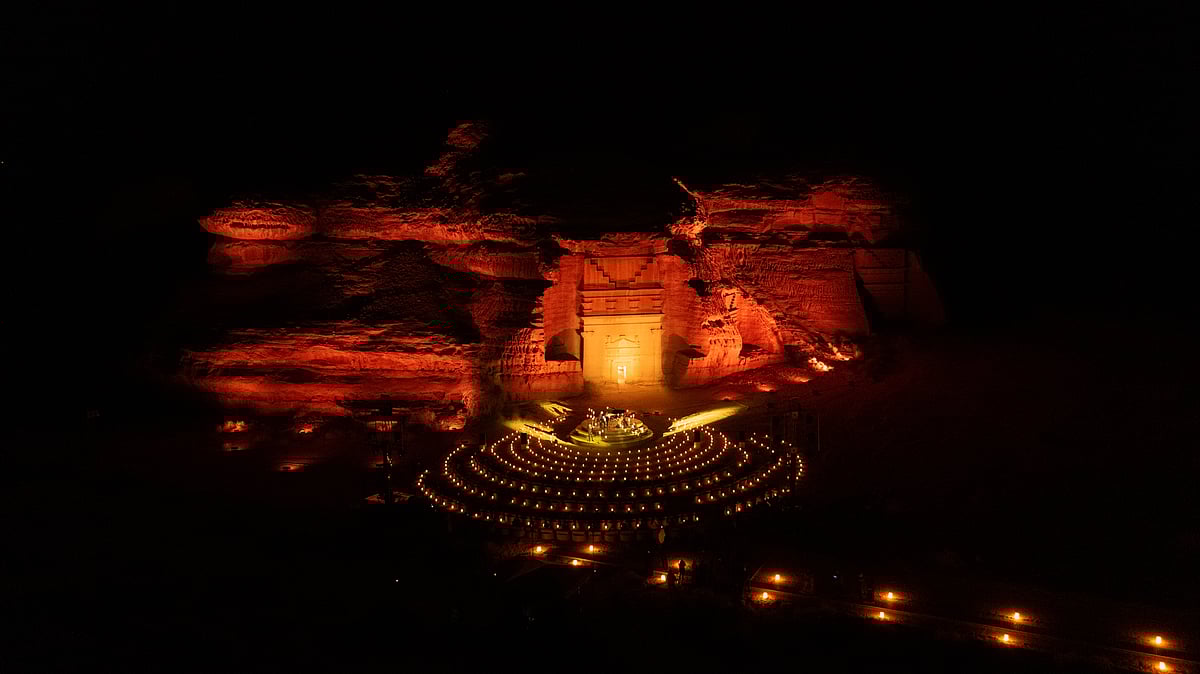 Royal Commission for AlUla  : Candlelit concert at Hegra