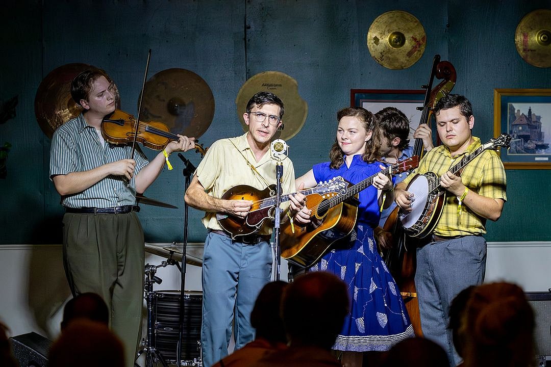 A music group performing at the festival 