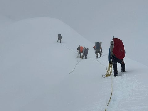 A glimpse of Colonel Jamwal's Har Shikhar Tiranga expedition