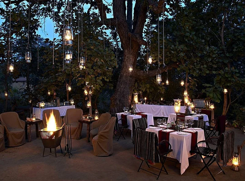 Enjoy alfresco dinner surrounded by wilderness