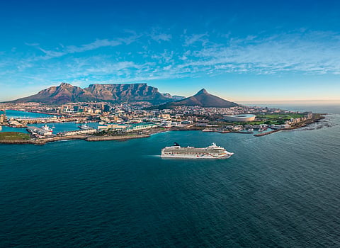 The 21-day cruise begins in Barcelona and concludes in Cape Town