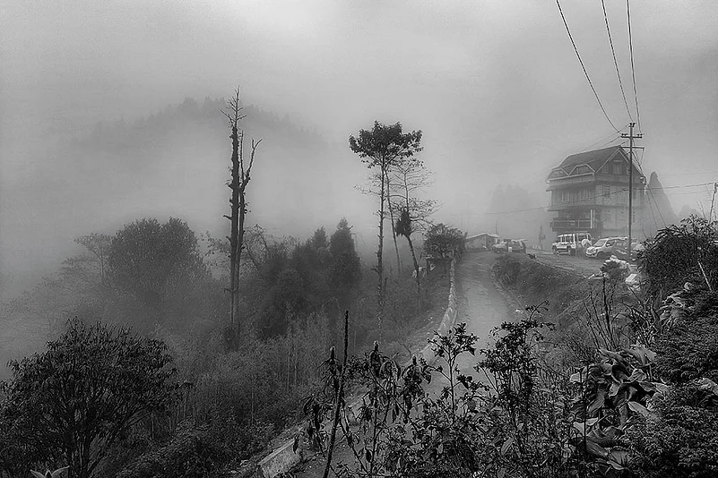 As the mist swirls and the rain gently falls, the hills awaken to a morning shrouded in mystery. — Darjeeling, West Bengal