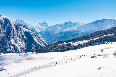 Auli is known as the skiing capital 