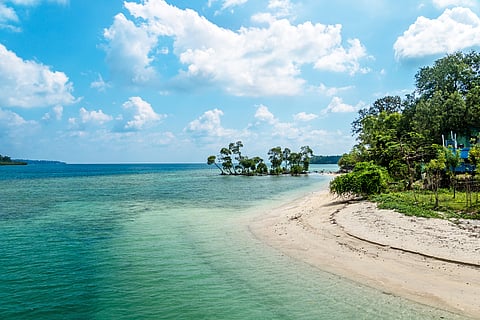 A beach in the Andamans