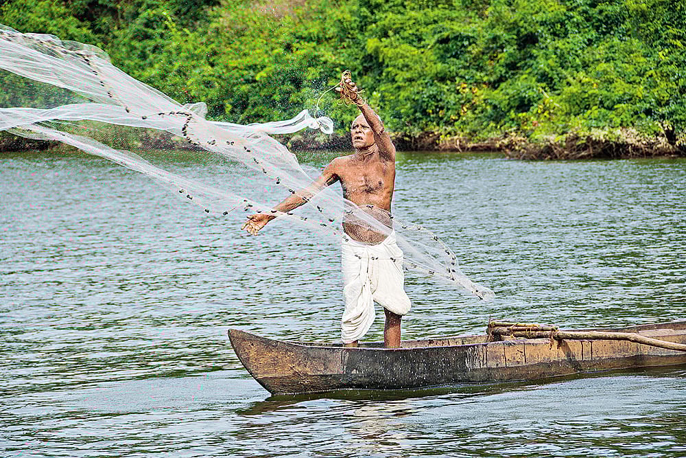 A fisherman in Ratnagiri, where Ghoshs novel, The Glass Palace, is set