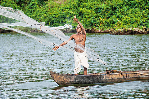 A fisherman in Ratnagiri, where Ghosh's novel, 'The Glass Palace,' is set