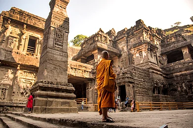 CRS PHOTO on Shutterstock : The Ajanta caves received the UNESCO heritage tag in 1983