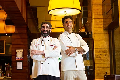 JW Marriott : Chefs Rahul Wali (left) and Sunil Mattoo (right)