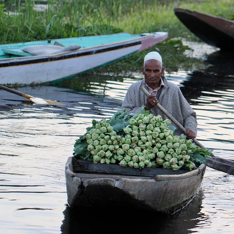 The Floating Market on Dal is the second largest wholesale market in the world