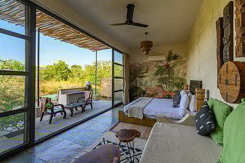 Stone cabin at Utsav Camp