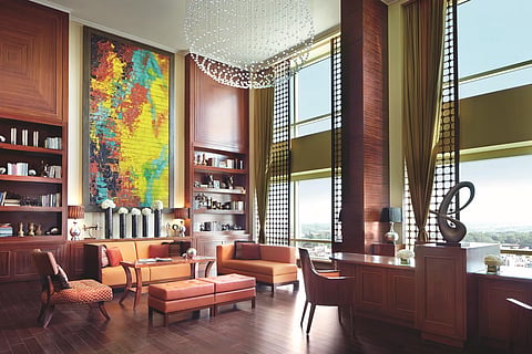 The lounge speaks of artsy choices