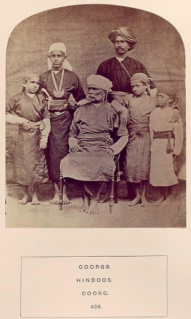 Kodava clansmen at home, 1875, by J. Forbes Watson