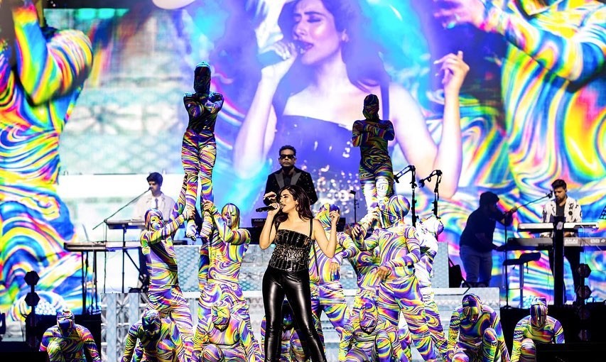 Jonita Gandhi in a concert
