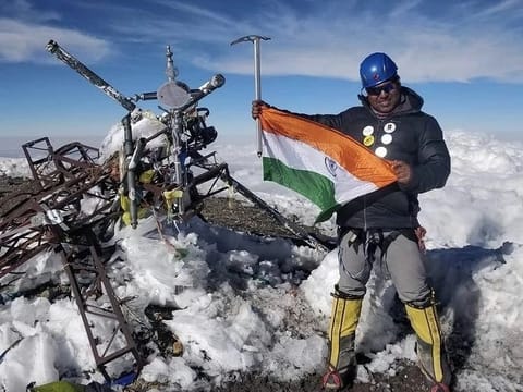 Satyarup Siddhanta during an expedition