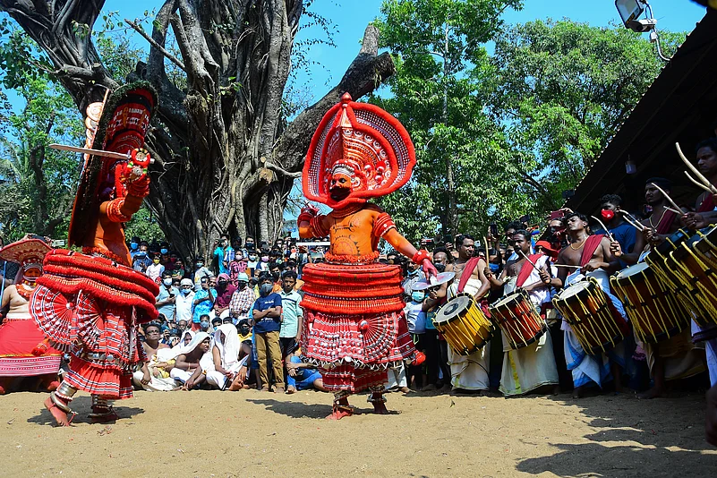 A Theyyam performance