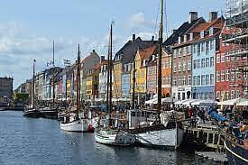 In Nyhavns old harbour, Denmark