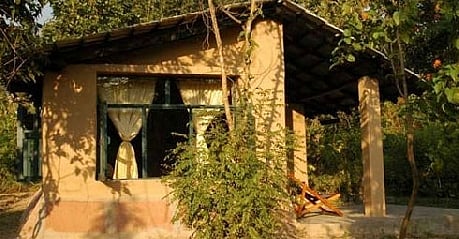 All the mud huts at Forktail are powered with solar energy