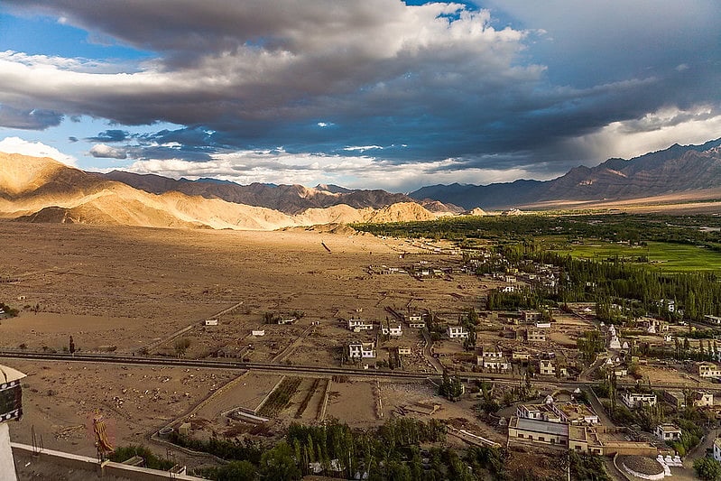 Aerial View from Thiksey Monastery, Leh