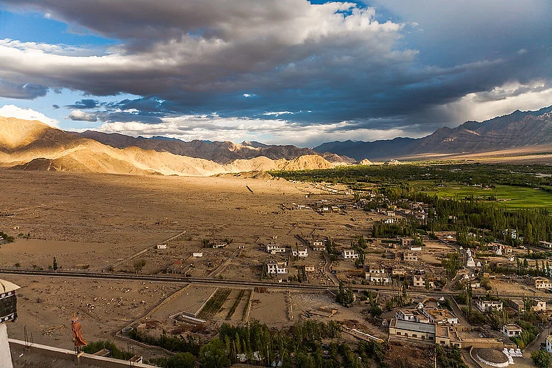 Aerial View from Thiksey Monastery, Leh