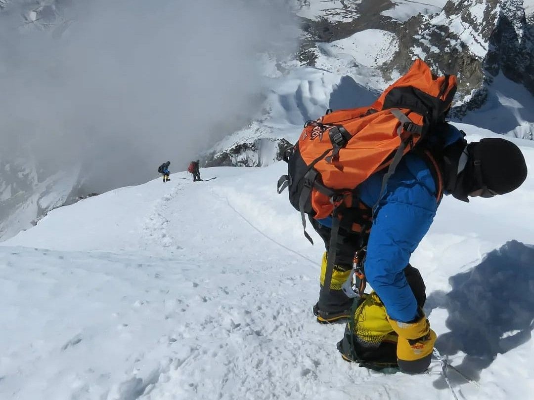 Satyarup Siddhanta during an expedition
