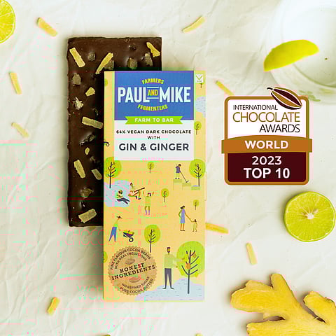 Gin and Ginger dark chocolate secured the remarkable 9th position