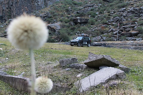 Backup team proceeding ahead in a car