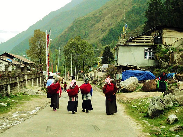 Local women in Lachung
