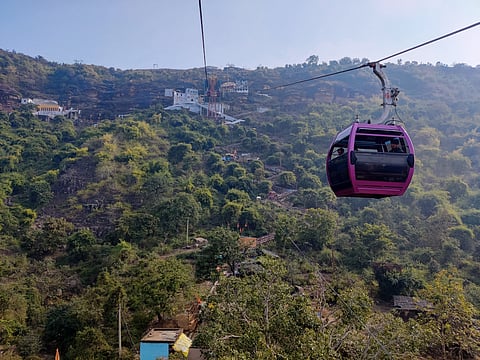 Chitrakoot ropeway at Hanuman Dhara