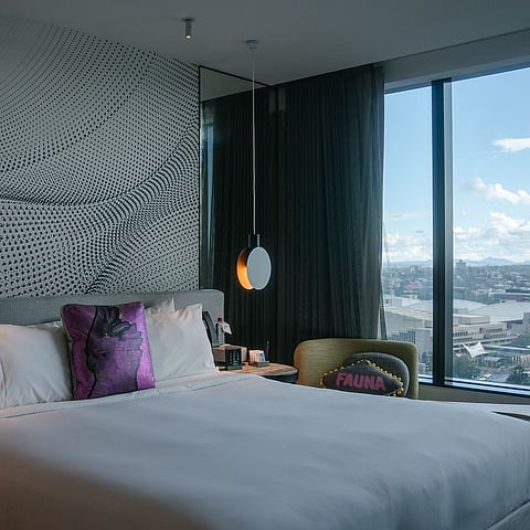 A luxury room with a view in W Brisbane