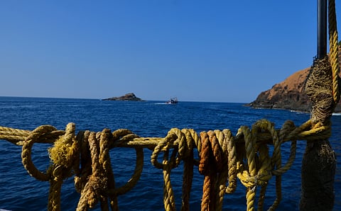 On sail around Netrani Island