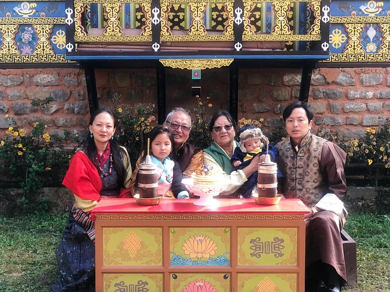 The proprietors of the Biksthang Heritage Farmhouse