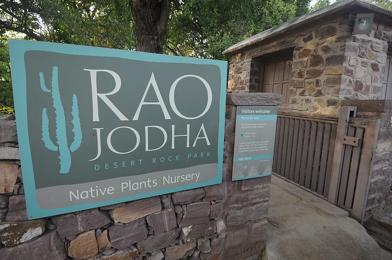 The entrance to the Rao Jodha Desert Rock Park