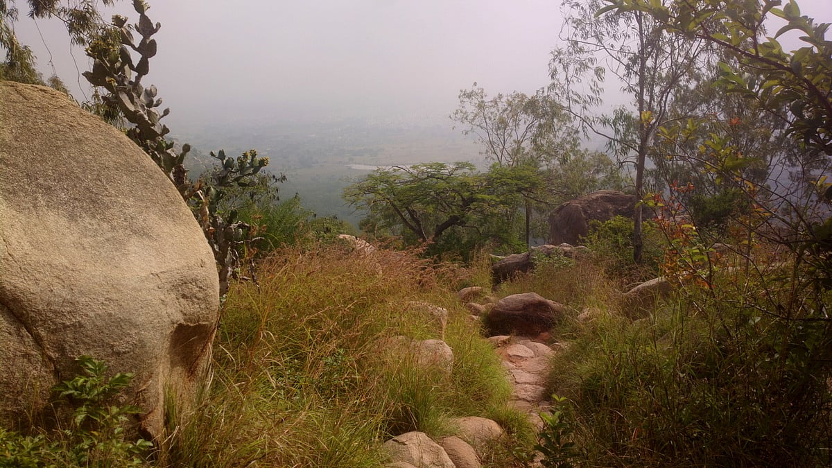 Anthargange, 65 kilometres from Bangalore, is set amidst giant stones