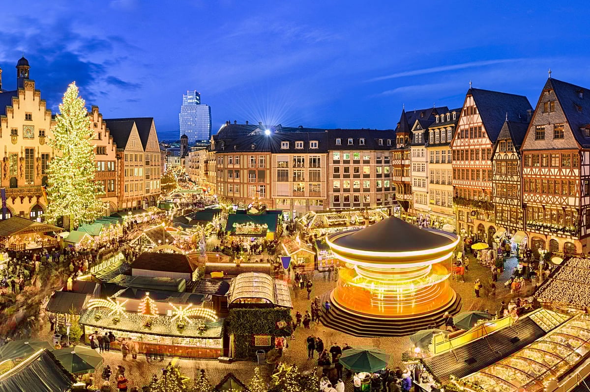 The Frankfurt Christmas Market is one of the largest and most popular Christmas markets in all of Germany