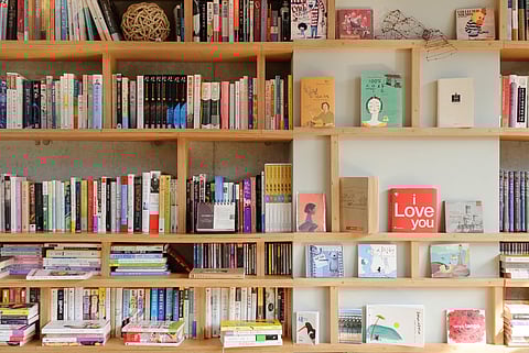 Inside a book cafe in Heyri Art Village, Paju