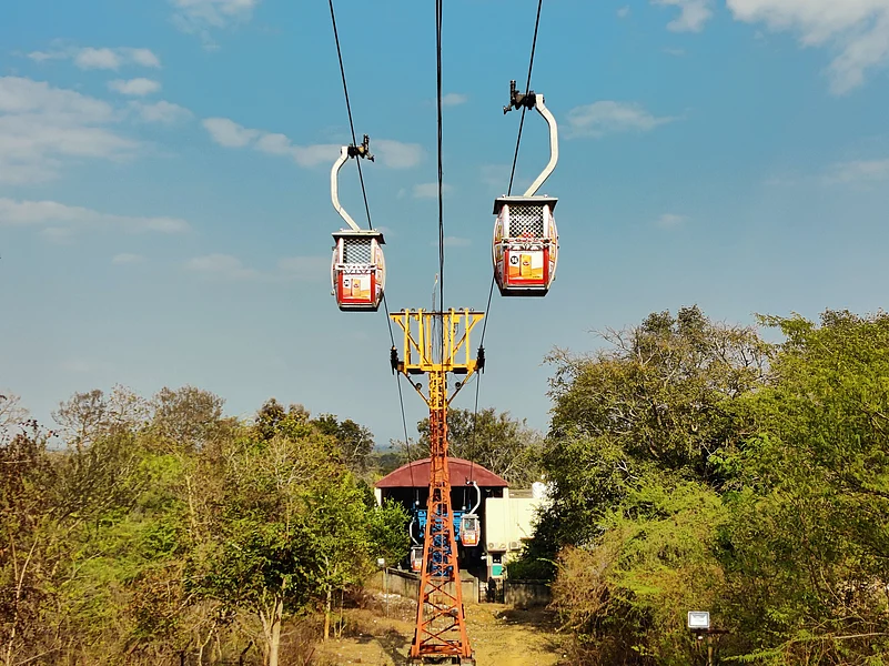 Maihar ropeway leads to a revered temple