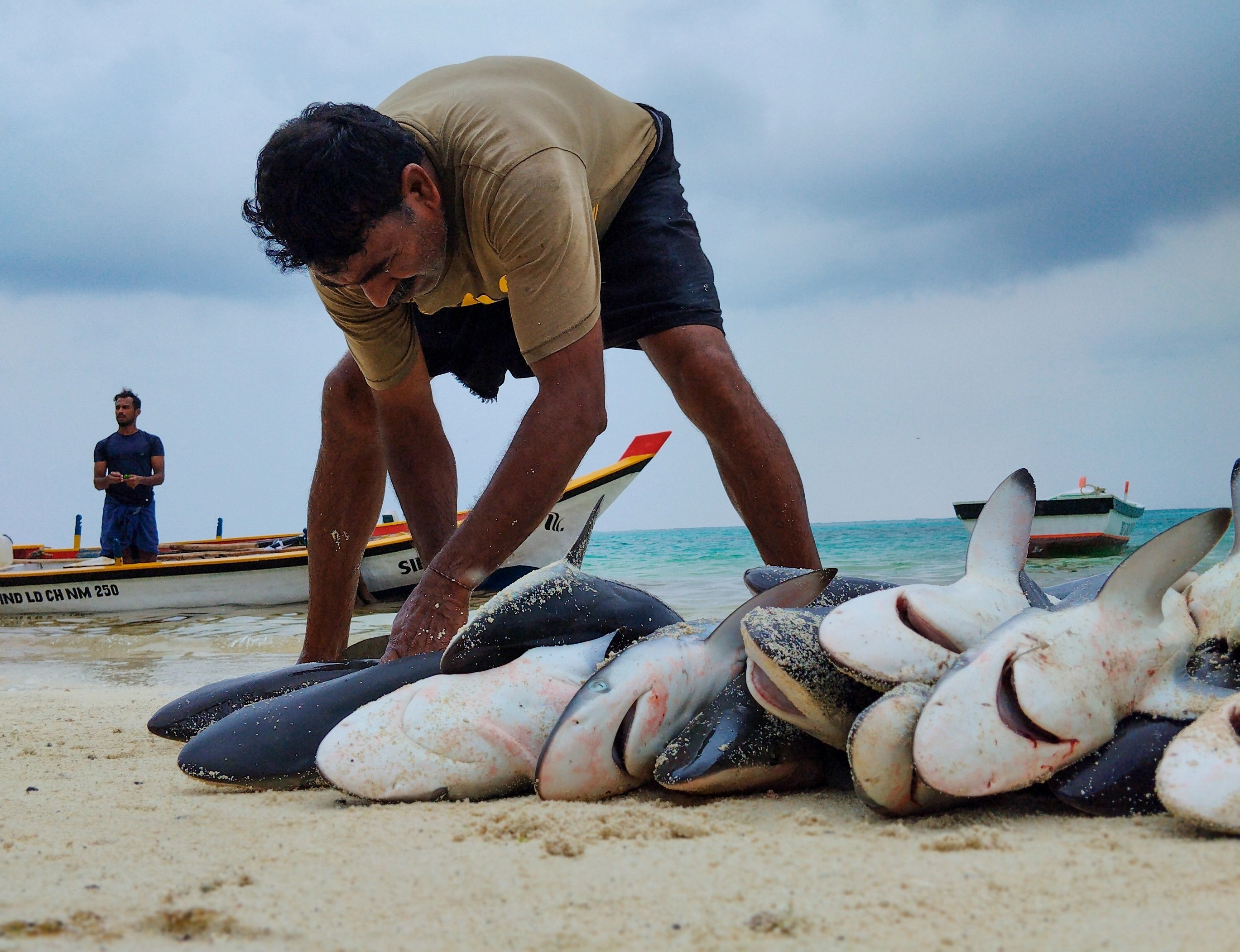 A fisherman on Agatti Island in Lakshadweep