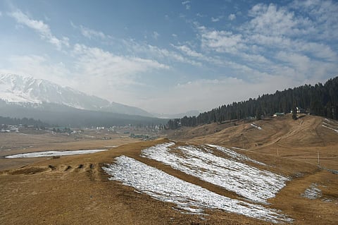 Dry spell of 2024 in Gulmarg