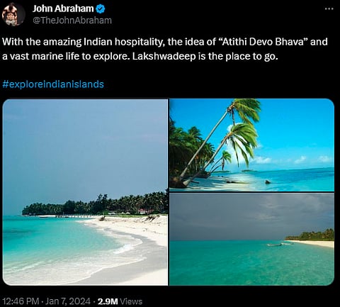 John Abraham's tweet