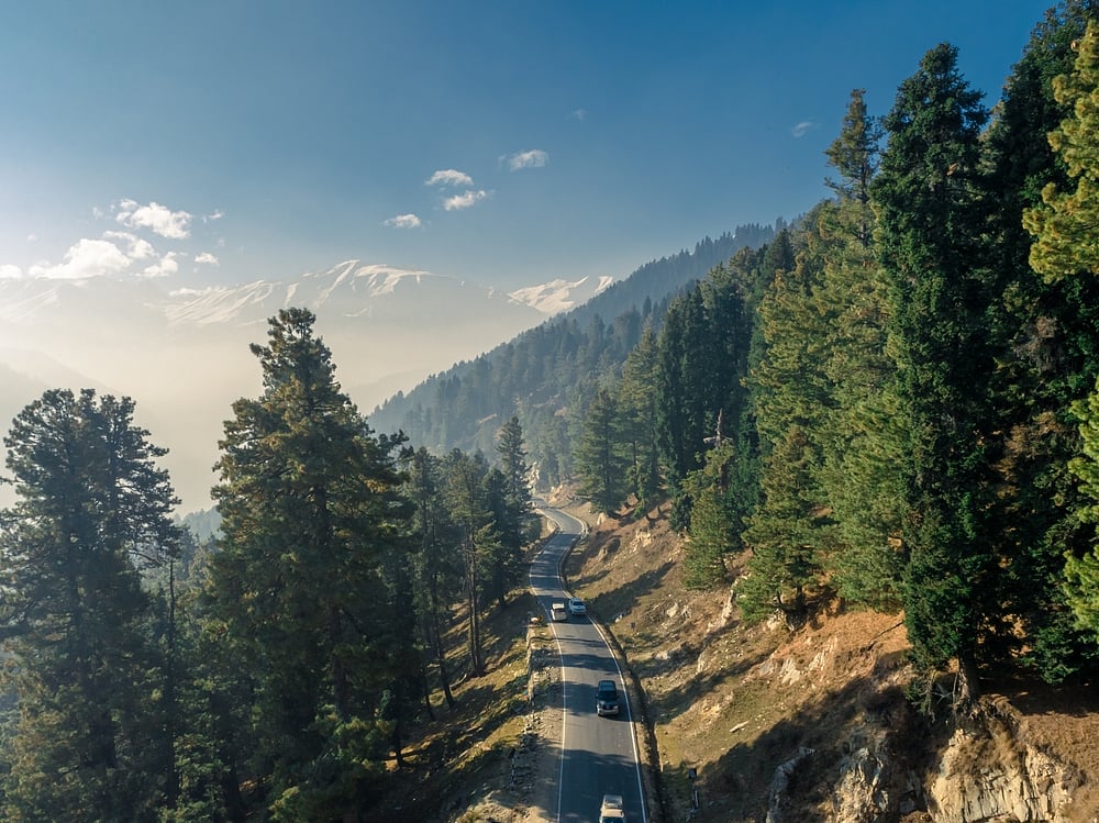 Road to Aharbal Valley, Jammu