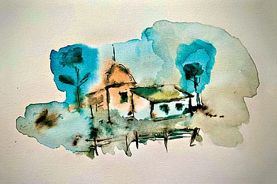 Illustration: Nitin Chaudhary : A typical Nordic summer house offering an escape into nature